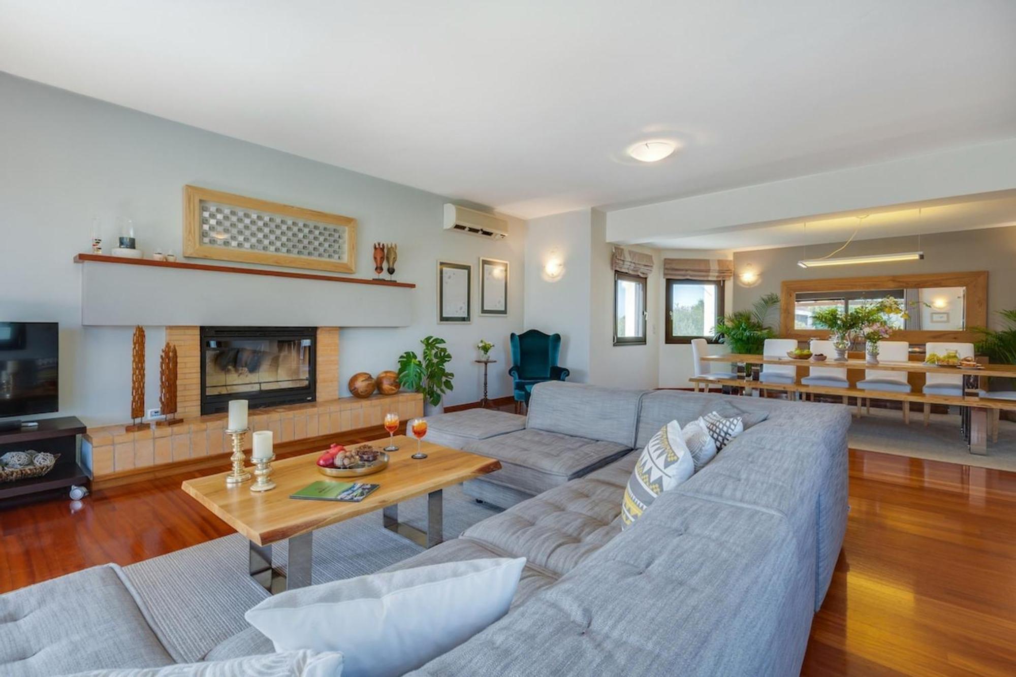 Villa Ampelaki - Premium Villa With Heated Pool Kounoupidhianá المظهر الخارجي الصورة