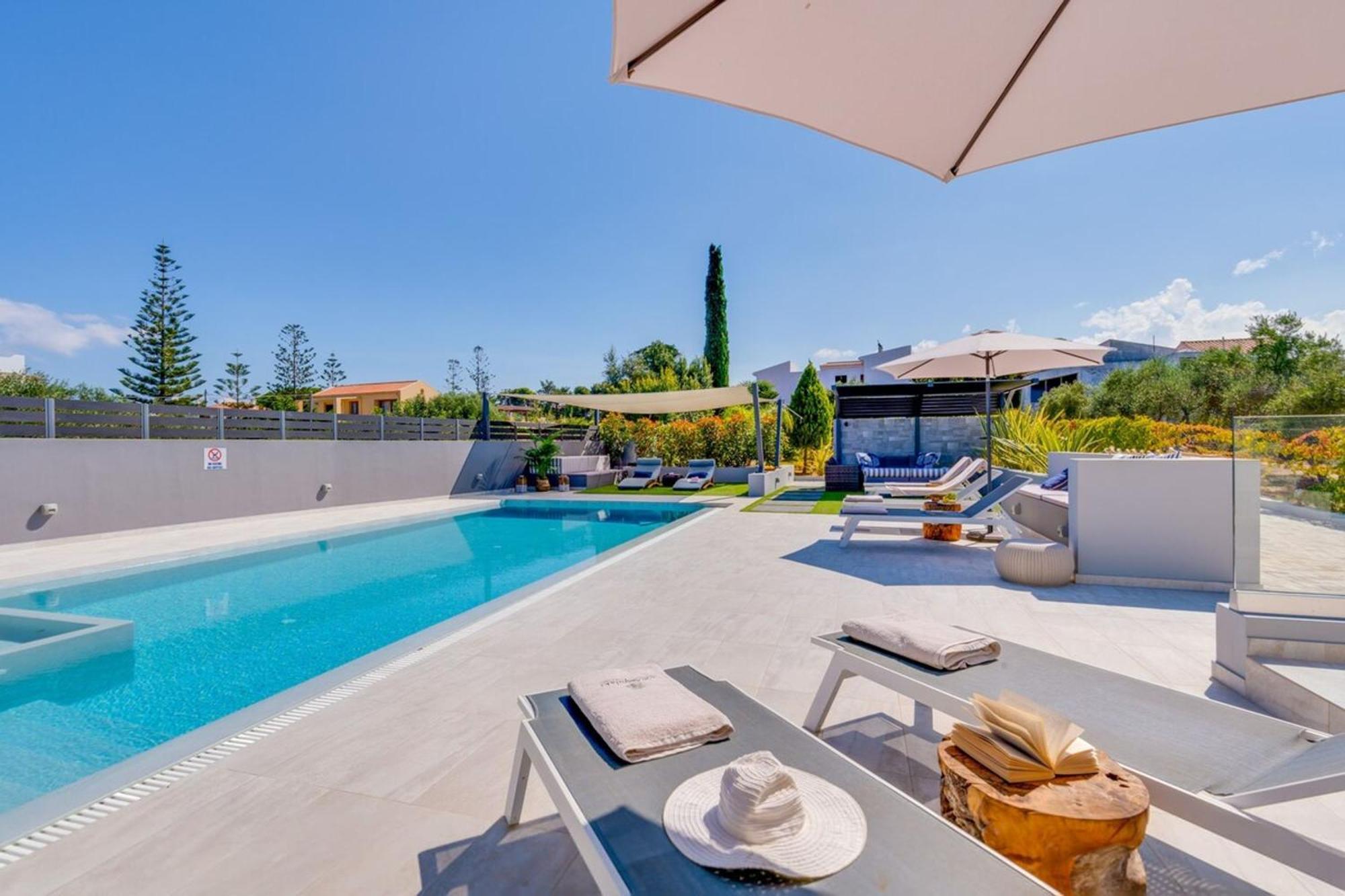 Villa Ampelaki - Premium Villa With Heated Pool Kounoupidhianá المظهر الخارجي الصورة