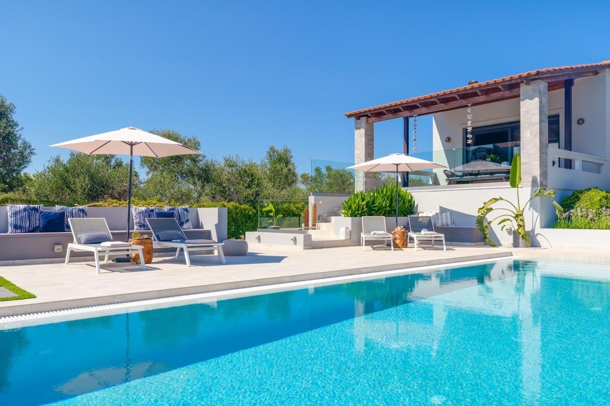 Villa Ampelaki - Premium Villa With Heated Pool Kounoupidhianá المظهر الخارجي الصورة