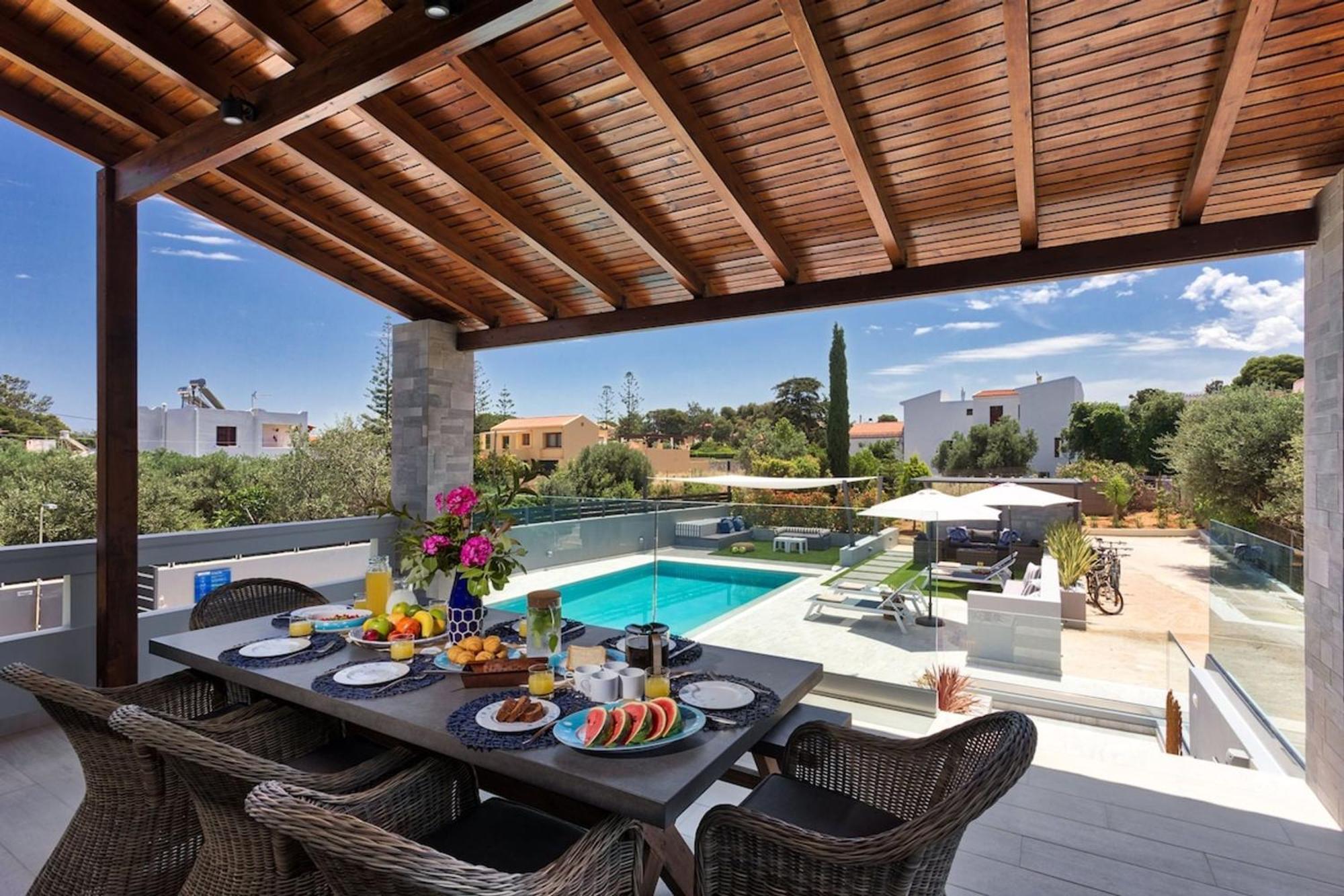 Villa Ampelaki - Premium Villa With Heated Pool Kounoupidhianá المظهر الخارجي الصورة
