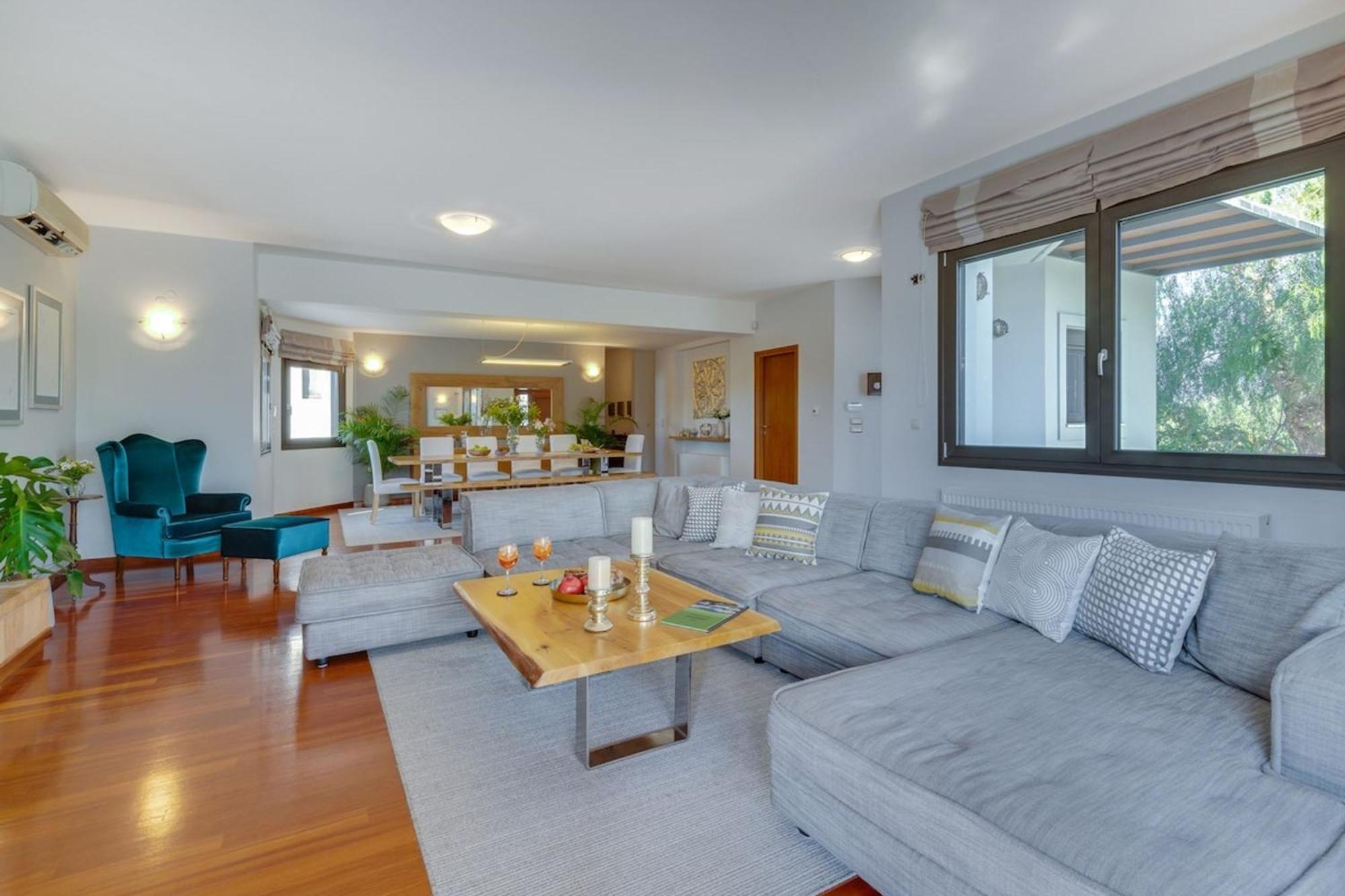 Villa Ampelaki - Premium Villa With Heated Pool Kounoupidhianá المظهر الخارجي الصورة
